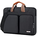 Lacdo 15.6 Inch 360° Protective Laptop Sleeve Case Computer Bag for 15.6' Acer Aspire, Predator, Inspiron, ASUS ZenBook 15 VivoBook, HP Pavilion, Lenovo IdeaPad 330, ThinkPad E590, Chromebook, Black