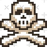 Oldschool Runescape Skull (PKing/Player Killing) - Sticker Decal - Decorative Sticker - Scrapebooks, Cars, Windows, Laptops, Waterbottles