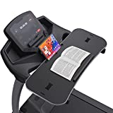 Treadmill Desk Attachment, Upgrade 36 inches Treadmill Laptop Holder Desk Workstation Ergonomic Tray with Protective Guard & Tablet Stand for Notebook, Only for Treadmills with Flat Handrail under 33'