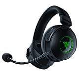 Razer Kraken V3 Pro HyperSense Wireless Gaming Headset w/Haptic Technology: Triforce Titanium 50mm Drivers - THX Spatial Audio - HyperSpeed Wireless - Hybrid Fabric & Leatherette Memory Foam Cushions