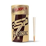 RAW Cones Classic King Size | 100 Pack | Natural Pre Rolled Paper with Tips and Packing Tubes Included