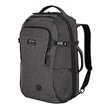SwissGear Hybrid 16 inch Laptop Backpack for Travel, Work, School, Men's and Women's, Heather Grey