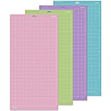4pcs Replacement Cutting Mat for Cricut Maker/Explore Air 2/ Air/One 12x24 Inch Cutting Mat StandardGrip LightGrip StrongGrip FabricGrip Multiple Adhesive Sticky Quilting Cutting Mats for Cricut
