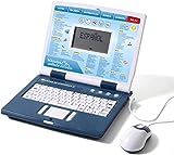 LESHITIAN Educational and Bilingual Laptop Spanish/English, 130 Challenging Learning Games and Activities, Learning Computers for Kids Ages 3+