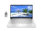 2022 HP 15.6' HD BrightView Laptop, Intel Pentium Silver N5030 Processor, 8GB RAM, 256GB PCIe SSD, Intel HD Graphics 605, 720p HD Webcam, Stereo Speakers, Silver, Windows 11, 32GB USB Card