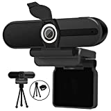 XPCAM 4K Webcam, Webcam 8MP HD Computer Camera with Microphone, Pro Streaming Web Camera with Privacy Shutter and Tripod, Desktop Laptop USB Webcams