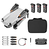 Mini Drone with 4K HD Camera for Kids Beginners, Foldable RC Quarcopter w/ App FPV Video, Obstacle Avoidance, 360° Flips, One Key Start, Trajectory Flight, Foldable Adults Drone - Christmas Gifts