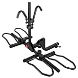 WEIZE Hitch Bike Rack for Car, Smart Tilting Wobble Free Folding 2-Bike Rack for Standard, Fat Tire and Electric Bicycle, 120 lb Capacity, 2-inch Receiver