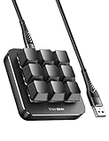 VAYDEER One-Handed Mechanical Keyboard Support NKRO, Hotkeys, One-Click Start,9 Fully Programmable Keys with Floating Window and Macro Multifunctional Keypad Compatible with iOS,Windows