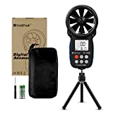HOLDPEAK HP-866B Digital Anemometer Handheld Wind Speed Meter Gauges with Backlight, Wind Chill Indication for Flying, Hiking & Shooting (Bonus a Small Tripod)