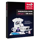 Koala Sublimation Paper 120 Sheets No Pizza Wheel for Personalize Your Gift 120gsm 8.5x11inch