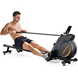 YOSUDA Magnetic Rowing Machine 350 LB Weight Capacity - Foldable Rower for Home Use with LCD Monitor, Tablet Holder and Comfortable Seat Cushion