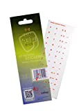 Korean Keyboard Stickers (Hangul) for Laptop, Desktop PC Computer, Mac Keyboards (red Keyboard Sticker on Clear Transparent Background, Best Korean Keyboard Cover, Skin, or Overlay Alternative)