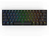 CORN Anne Pro 2 61Keys Mechanical Gaming Keyboard 60% True RGB Backlit - Wired/Wireless Bluetooth 5.0 PBT Type-c Up to 8 Hours Extended Battery Life, Full Keys Programmable (Gateron Brown, Black)