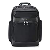 EVERKI Onyx Premium Business Executive 15.6-Inch Laptop Backpack, Ballistic Nylon and Leather, Travel Friendly (EKP132)