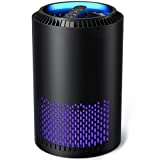 AROEVE Air Purifiers for Home, H13 HEPA Air Purifiers Air Cleaner For Smoke Pollen Dander Hair Smell Portable Air Purifier with Sleep Mode Speed Control For Bedroom Office Living Room, MK01- Black