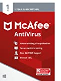McAfee AntiVirus Protection 2022 | 1 PC (Windows)| Internet Security Software | 1 Year Subscription | Key Card