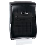Kimberly-Clark Professional Kimberly Clark Professional Universal Folded Paper Towel Dispenser (09905), for Kleenex and Scott Brand Multifold and C-fold, 13.3” x, 5.9” x 18.9”, Smoke (Black)