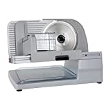 Chef'sChoice 615A Electric Meat Slicer Features Precision thickness Control & Tilted Food Carriage For Fast & Efficient Slicing with Removable Blade for Easy Clean, 7-Inch, Silver