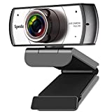 Wide Angle Webcam, 120 Degree View Video Conference Distance Learning Remote Teaching Camera, Full HD 1080P Live Streaming Webcam with Microphone for Mac, PC, Laptop, Desktop