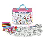 Kid Made Modern - Jewelry Making Kit - Shrink Art Charms - 180 Piece Set - DIY Kids Crafts - Bulk Craft Set - Create Your Own Art - Includes Art & Jewelry Charm Supplies - Ages 6+