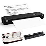 HPRT Wireless Bluetooth Portable Printer+Case+Ribbon 3 in 1 by Thermal Transfer MT800 for Travel Printer Compatible with Android and iOS Phone, Support 8.5' X 11' US Letter & A4 Size Paper
