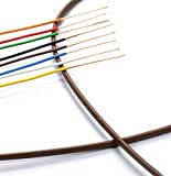 Thermostat Wire 18/8 - Brown - Solid Copper 18 Gauge, 8 Conductor - CL2 (UL Listed) CMR Riser Rated (CL3) - Residential, Commercial and Industrial Rated - 18-8, 50 Feet