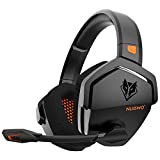 NUBWO G06 Wireless Gaming Headset with Microphone for PS5, PS4, PC, Mac, 3-in-1 Gamer Headphones with Mic, 2.4GHz Wireless for Playstation Console, Bluetooth Mode for Switch, Wired Mode for Controller