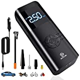 Portable Air Compressor Tire Inflator: 12V DC Auto Tire Pump Car Tire Inflator with Digital Pressure Gauge, Fast Inflation, Auto Tire Pump for Car Tires,Motorcycles