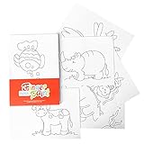 EBIVEN Art Paper 10.2' x 14.7' Finger Painting Paper Pad,16 Sheets Each, 120lb (190gsm) Acid-Free Coated Sheets - Kids Learn to Paint,Draw,Arts and Crafts,Create Artwork,Fun Classroom Activity