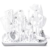 Baby Bottle Drying Rack with Tray, Termichy High Capacity Bottle Dryer Holder for Bottles, Teats, Cups, Pump Parts and Accessories, Gray