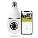 Pan Tilt Security Camera, FHD 3MP Wireless Wi-Fi IP Camera, Home Surveillance CCTV Cameras with Motion Detection Alarm/Night Vision/Remote Viewing/Auto Tracking