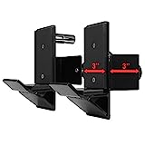Yes4All Power Rack Attachment – J-Hook Barbell Fit 2x2 or J-Hook Barbell Fit 3x3 in Square Tube