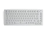 Glorious Modular Mechanical Keyboard Pro - GMMK Pro - High Profile Gasket Mounted barebones Premium RGB 75% Keyboard (RENEWED) (GMMK Pro (75%), White Ice)