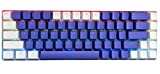 KKV 65% Mechanical Keyboard with RGB LED Backlit & PBT Keycaps - Clicky Optical Switch - Mini Wired Type-C Cable 68 Keys Gaming Keyboard for PC/Mac Gamer, Typist (Kailh Box Red Switch, Purple&White)