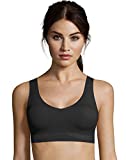 Hanes Women's Invisible Embrace ComfortFlex Fit Wirefree Bra MHG561, Black, X-Large