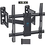 Corner TV Wall Mount Bracket Tilts, Swivels, Extends, Full Motion Articulating TV Mount for 26-60 inch LED, LCD Flat Curved Screen TVs, Holds up to 99 lbs, VESA 400x400, Heavy Duty TV Bracket PSCMF1