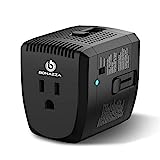 2000W Voltage Converter Adapter US to Europe, UK, Australia, Italy, Spain, Asia Over 150 Countries - Step Down 220V to 110V for Hair Dryer Used only and Adapter for Cell Phone Laptop MacBook