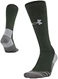 Under Armour Adult Hitch Rugged Boot Socks, 1-Pair , Combat Green/Steel , Large