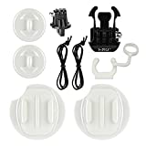 HSU Surf Mounts and Accessories for Ski, Snorkeling, Surfing, Wakeboarding Fitting GoPro Hero 11,10,9,8,7, 6,5,4,3,2, Session, Black, Silver, AKASO Campark, and Other Action Cameras (Surfing Kit)
