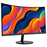 KOORUI 24-Inch Curved Computer Monitor- Full HD 1080P 75Hz Gaming Monitor 1800R LED Monitor HDMI VGA, Tilt Adjustment, Eye Care, Black 24N5C