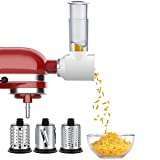 Slicer Shredder Attachment for KitchenAid Stand Mixers, Vegetable Slicer Attachment for Kitchenaid, Cheese Grater Attachment for KitchenAid by Gvode