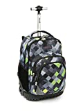 Tilami Rolling Backpack Armor Luggage School Travel Book Laptop 18 Inch Multifunction Wheeled Backpack for Kids and Students