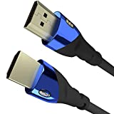 Monster 8K HDMI Cable Ultra High-Speed Cobalt 2.1 Cable - 48Gbps with eARC, 8K at 60Hz for Superior Video and Sound Quality – HDMI Cables for PS5, Apple TV, Roku, Smart TV, Xbox Series X and S – 8FT