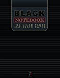Black Notebook | 100 Lined Pages | 8x11.5 Black Paper: Black Paper Journal - College Ruled | For Use with Gel Pens
