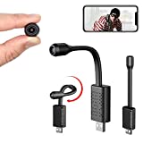Smallest WiFi Spy Hidden Camera,Rettru Mini HD Portable IP Home Security Nanny Camera with Motion Detection,Cloud Storage,Live Remote Monitoring for iOS/Android Phone APP