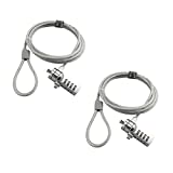 AOMGD 2 Pcs 6-Foot Laptop Lock Notebook Combination Lock Security Cable 4 Digit Password Protections and Theft Deterrent