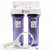 iFilters Whole House Water Filter, 2 Stage, Removes Sediment, CTO, and More, Minimal Pressure Drop, City and Well Water