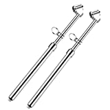 ATsafepro Truck Tire Pressure Gauge,Heavy Duty Pen Tire Gauge Range to 150PSI/10Bar,Dual Head Air Pressure Gauge (Pack of 2)