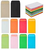 Premium 100 Pack Coin Envelopes, 2.25 x 3.5 Seed Envelopes - Colored Tiny Envelopes, Sturdy Small Envelopes 2x3 with Secure Tip Envelopes, Full-Flap Seal Key Envelopes, Mini Envelopes for Seed Storage